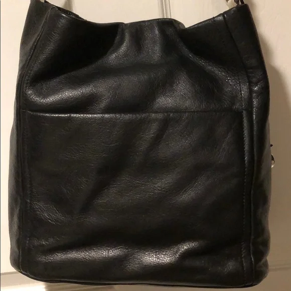 Brighton Black Anju Soft Leather Bucket Bag M